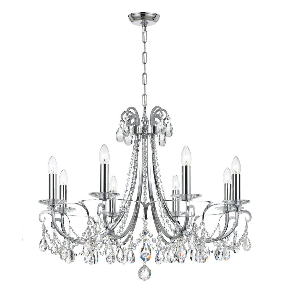 Othello 8 Light Polished Chrome Chandelier