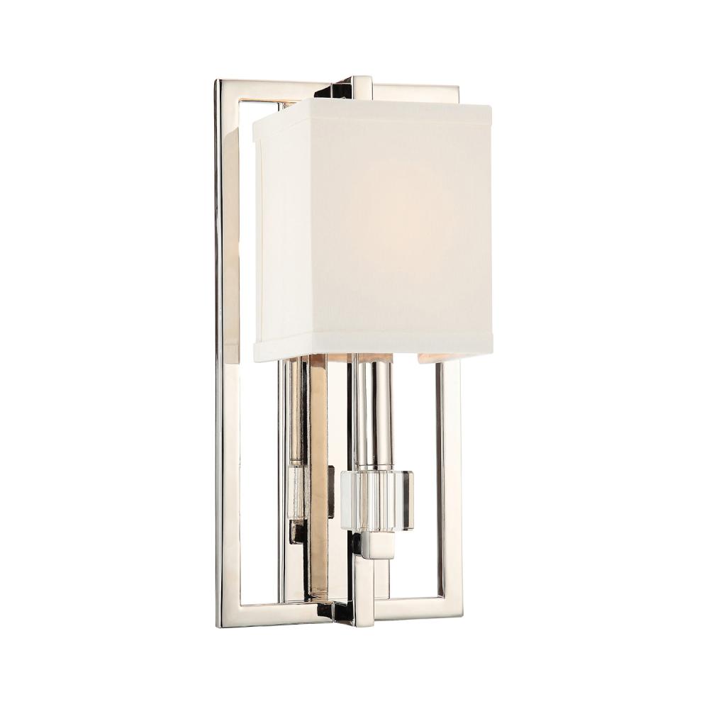 Dixon 1 Light Polished Nickel Sconce