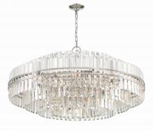 Crystorama HAY-1409-PN - Hayes 32 Light Polished Nickel Chandelier