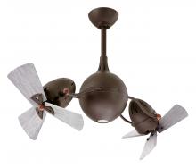 Matthews Fan Company AQ-TB-WDBW - Acqua 360° rotational 3-speed ceiling fan in textured bronze finish with solid barn wood blades a