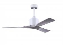 Matthews Fan Company NK-MWH-BW-52 - Nan 6-speed ceiling fan in Matte White finish with 52” solid barn wood tone wood blades