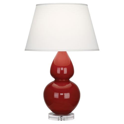 Oxblood Double Gourd Table Lamp