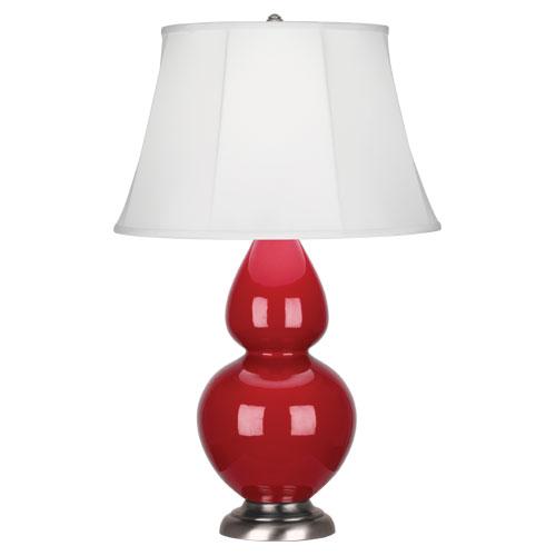 Ruby Red Double Gourd Table Lamp