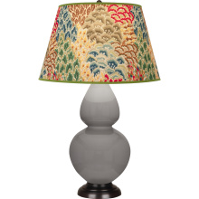 Robert Abbey 1749F - Smokey Taupe Double Gourd Table Lamp