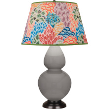Robert Abbey 1749S - Smokey Taupe Double Gourd Table Lamp