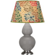 Robert Abbey 1750F - Smokey Taupe Double Gourd Table Lamp
