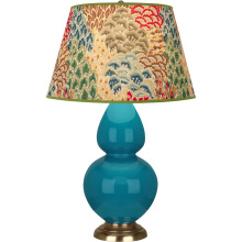 Robert Abbey 1751F - Peacock Double Gourd Table Lamp