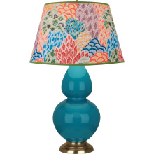 Robert Abbey 1751S - Peacock Double Gourd Table Lamp