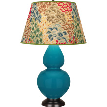 Robert Abbey 1752F - Peacock Double Gourd Table Lamp