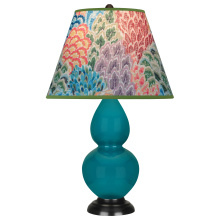 Robert Abbey 1772S - Peacock Small Double Gourd Accent Lamp