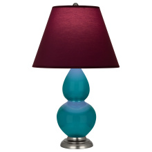 Robert Abbey 1773P - Peacock Small Double Gourd Accent Lamp