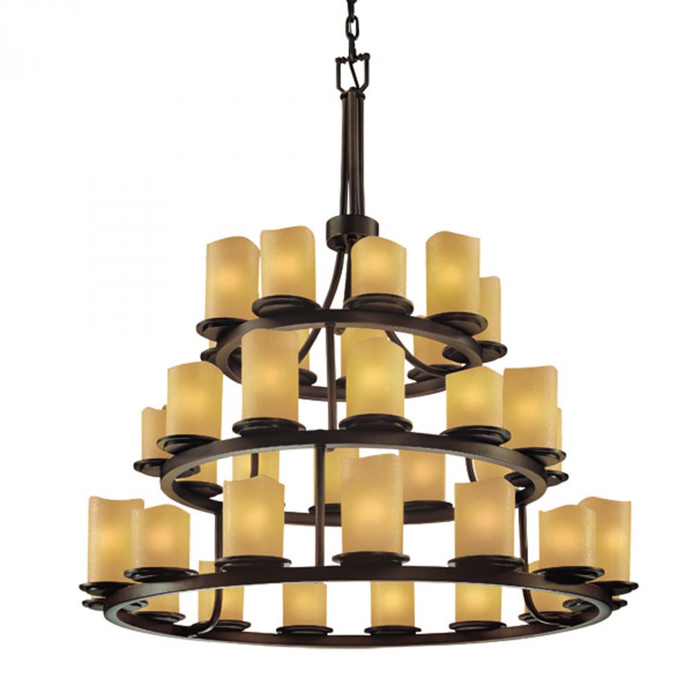 Dakota 36-Light 3-Tier Ring LED Chandelier