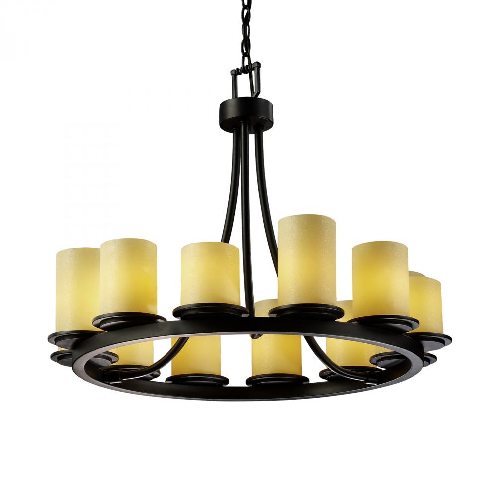 Dakota 12-Light Ring LED Chandelier (Short)