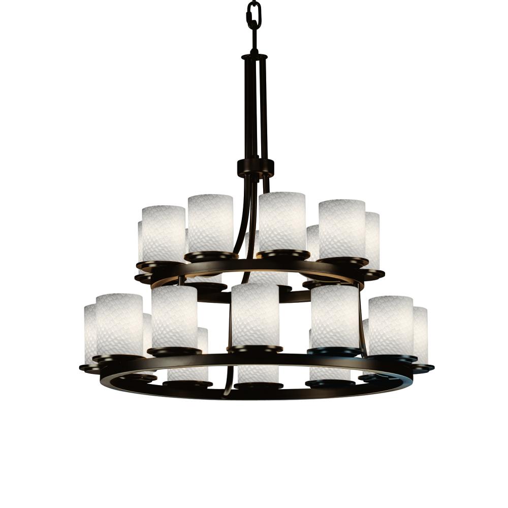 Dakota 21-Light 2-Tier Ring Chandelier