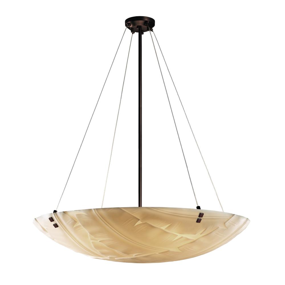 48" Pendant Bowl w/ PAIR SQUARE FINIALS