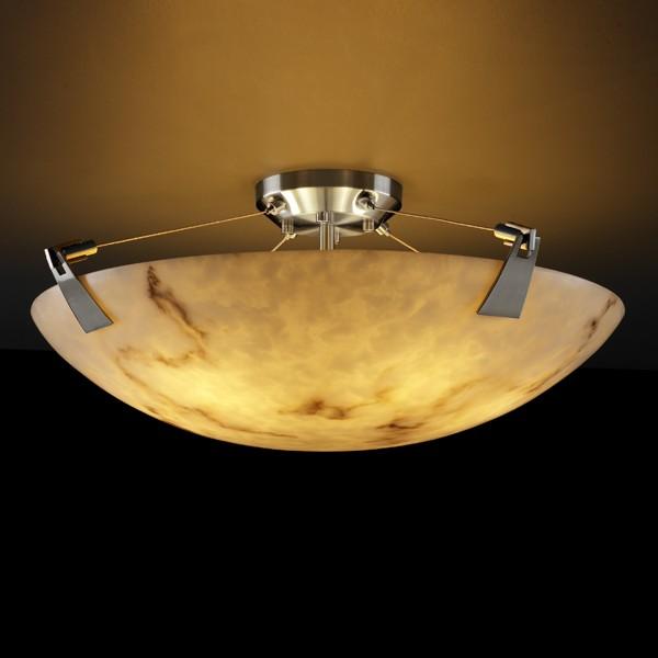 24" Semi-Flush Bowl w/ Tapered Clips