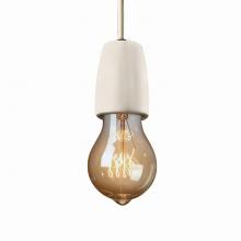 Justice Design Group CER-6021-BIS-DBRZ-WTCD - Ovalesque 1-Light Pendant