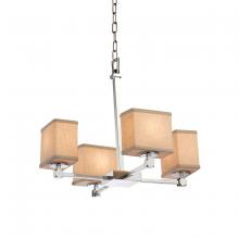  FAB-8420-55-CREM-CROM - Tetra 5-Light Chandelier