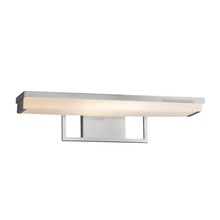 Justice Design Group FSN-9071-OPAL-NCKL - Elevate 20" Linear LED Wall/Bath