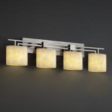 Justice Design Group CLD-8704-15-MBLK - Aero 4-Light Bath Bar