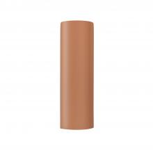 Justice Design Group CER-5407W-ADOB-LED1-1000 - Really Big ADA LED Tube Wall Sconce - Closed Top (Outdoor)