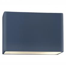 Justice Design Group CER-5650W-MDMT-LED2-2000 - Large ADA Rectangle (Outdoor) LED Wall Sconce - Closed Top