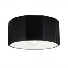 Justice Design Group CER-6180W-CRB - Deca Outdoor Flush-Mount