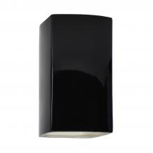 Justice Design Group CER-0910-BKMT-LED1-1000 - Small LED Rectangle - Closed Top
