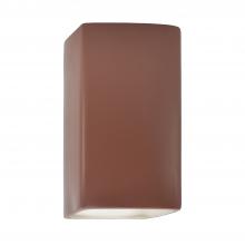 Justice Design Group CER-0915W-CLAY-LED1-1000 - Small LED Rectangle - Open Top & Bottom (Outdoor)