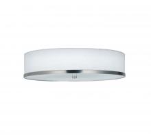 Justice Design Group FAB-4460-WHTE-NCKL - Hyde 15" LED Flush-Mount