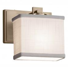 Justice Design Group FAB-8447-55-WHTE-BRSS-LED1-700 - Era ADA 1-Light LED Wall Sconce