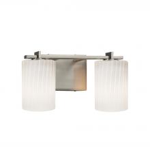 Justice Design Group FSN-8442-10-RBON-NCKL-LED2-1400 - Era 2-Light LED Bath Bar