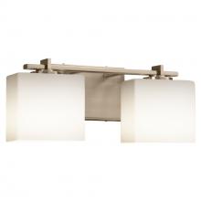 Justice Design Group FSN-8442-55-OPAL-BRSS-LED2-1400 - Era 2-Light LED Bath Bar