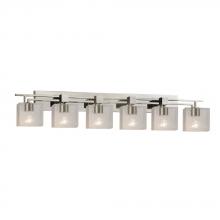 Justice Design Group FSN-8706-55-SEED-NCKL - Aero 6-Light Bath Bar