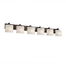 Justice Design Group FSN-8926-30-OPAL-DBRZ-LED6-4200 - Modular 6-Light LED Bath Bar