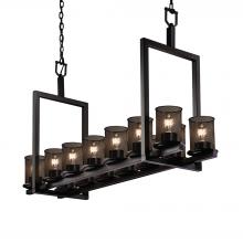 Justice Design Group MSH-8769-10-MBLK - Dakota 14-Light Bridge Chandelier (Short)