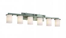 Justice Design Group FSN-8786-10-WEVE-NCKL - Dakota 6-Light Bath Bar