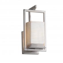 Justice Design Group PNA-7511W-SAWT-NCKL - Laguna 1-Light LED Outdoor Wall Sconce