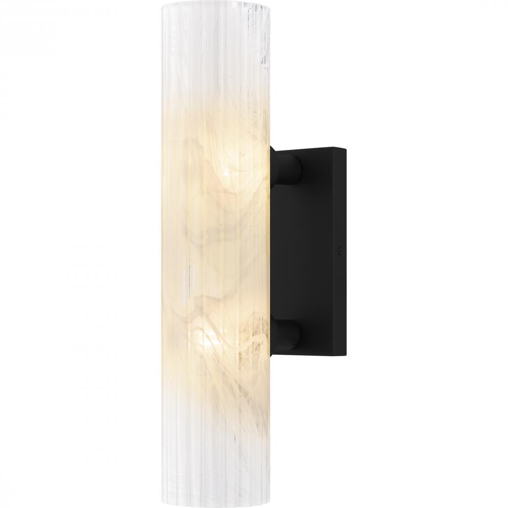 Curran 2-Light Matte Black Wall Sconce