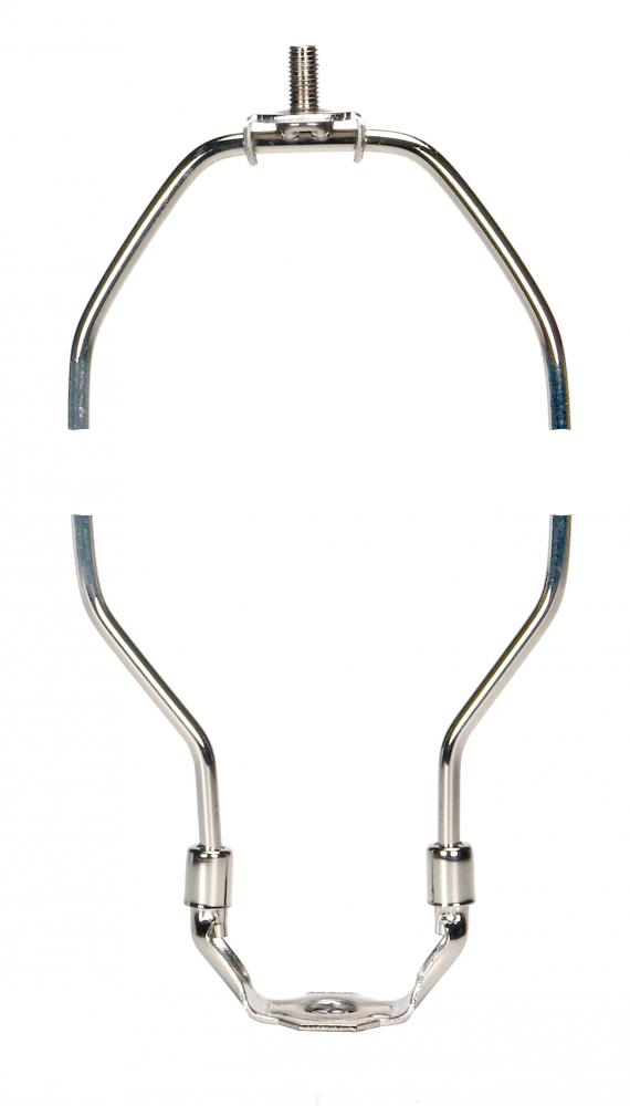 Light Duty Harp; Polished Nickel Finish; 14" Height; 1/8 IP Saddle; 1/4-27 Thread; 125 Carton