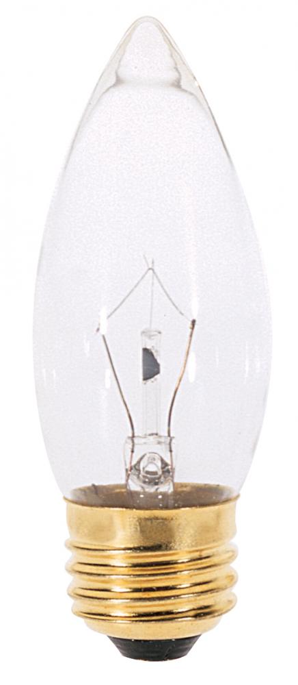 40 Watt B11 Incandescent; Clear; 2500 Average rated hours; 370 Lumens; Medium base; 130 Volt;