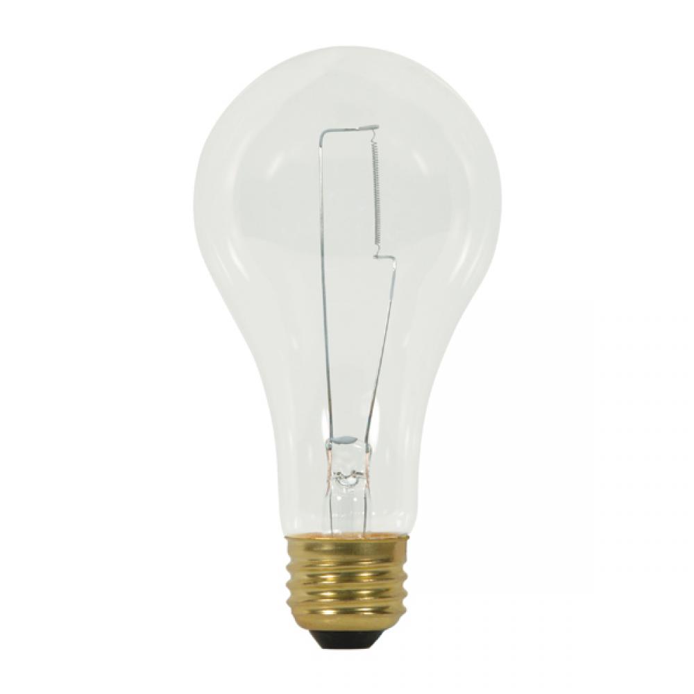 150 Watt A21 Incandescent; Clear; 750 Average rated hours; 2670 Lumens; Medium base; 120 Volt;