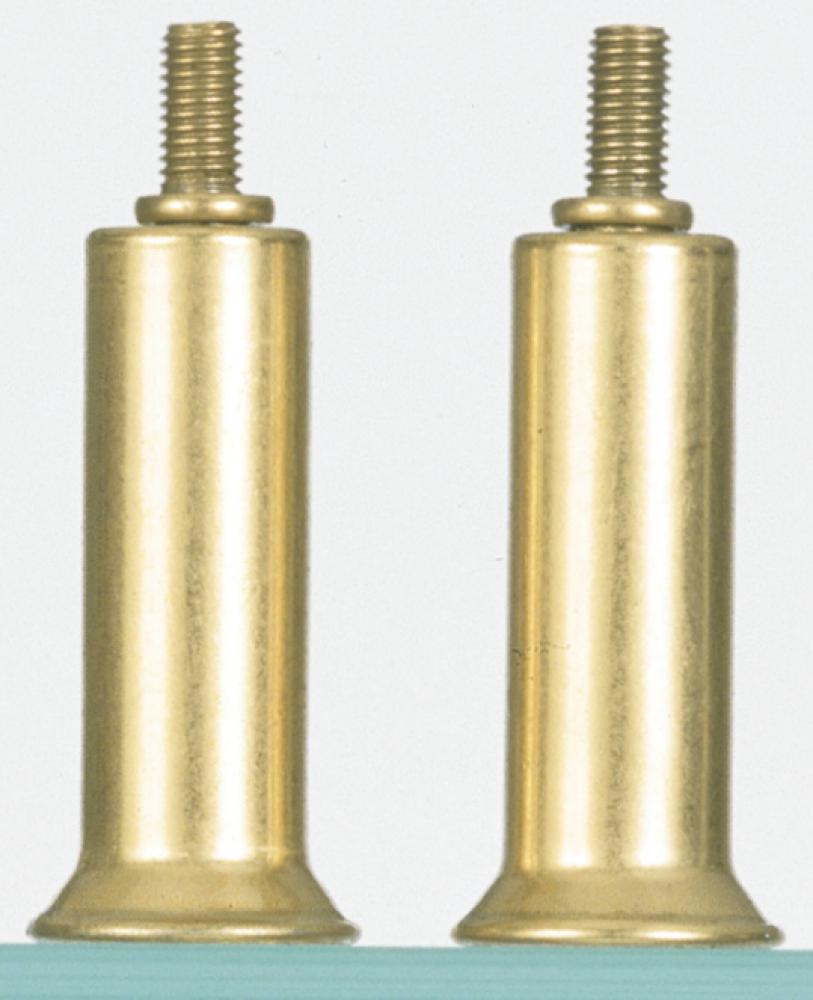 2 Shade Risers; Brass Finish; 2"