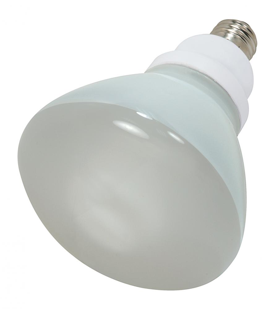 23 Watt; R40 Compact Fluorescent; 2700K; 82 CRI; Medium base; 120 Volt; Shatter Proof