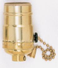 Satco Products Inc. 90/4310 - 3 Position Pull Chain Socket w/Diode Low - Medium - High - Off For Standard A Type Household Bulb