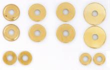 Satco Products Inc. S70/154 - 12 Assorted Brass Finish Check Rings