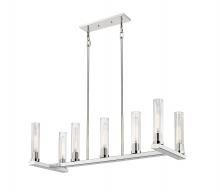 Z-Lite 3031-7L-PN - 7 Light Linear Chandelier 44"