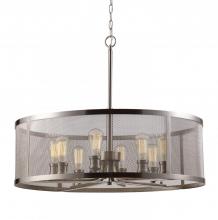 Trans Globe 10229 BN - Mesh 30" Drum Chandelier