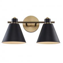 Trans Globe 22592 AG-BK - Vanity Lighting Antique Gold/Black