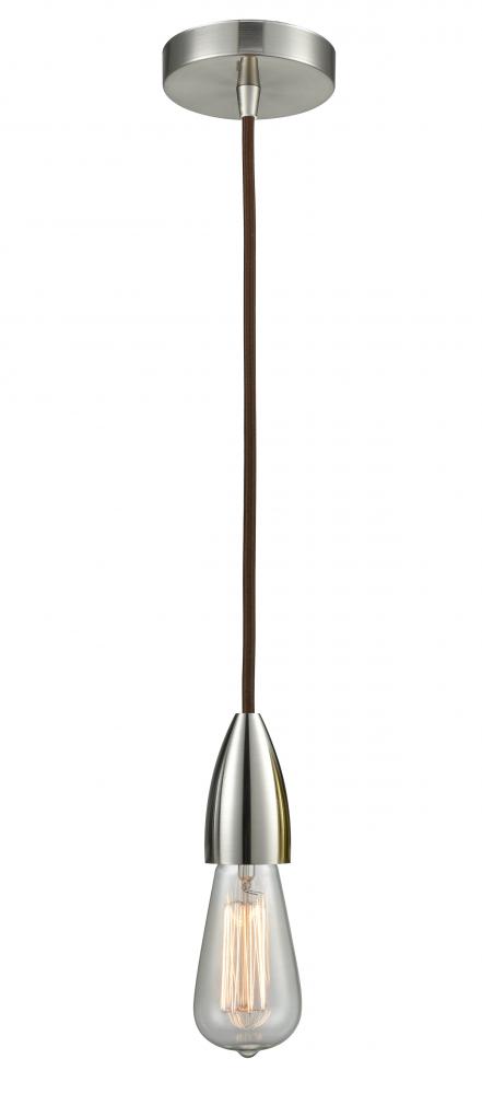 Fairchild - 1 Light - 2 inch - Satin Nickel - Cord hung - Mini Pendant